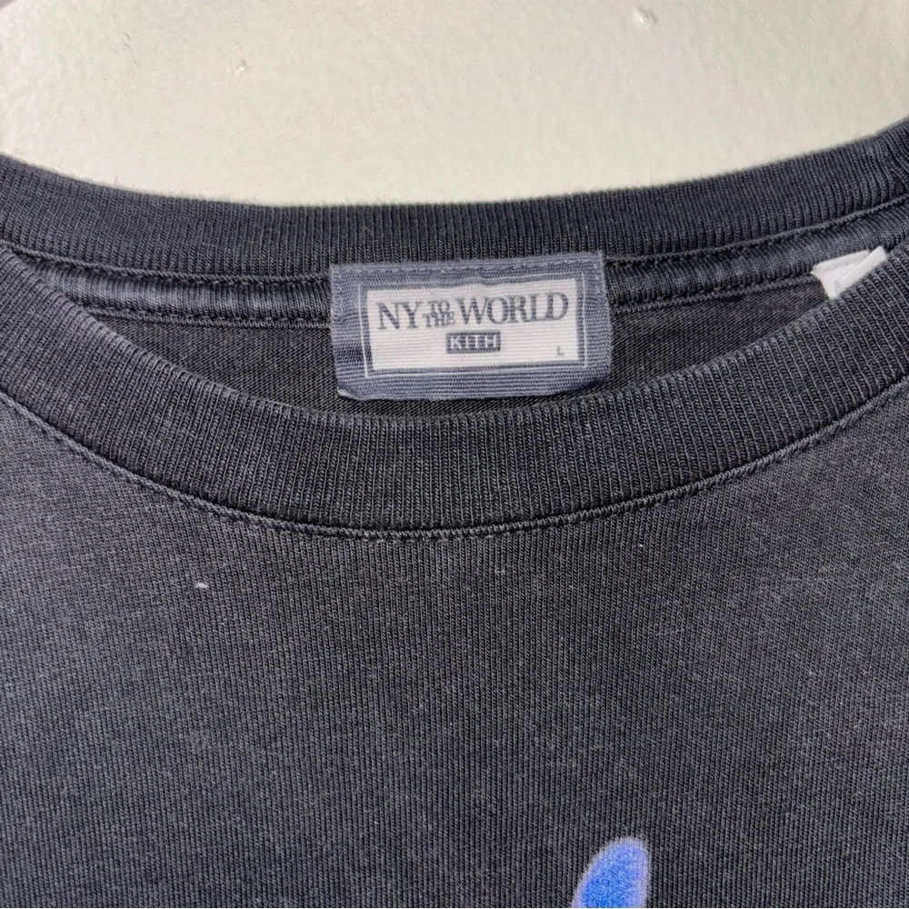 Kith New York To The World Souvenir Vintage Black Tee L - Picture 3 of 3
